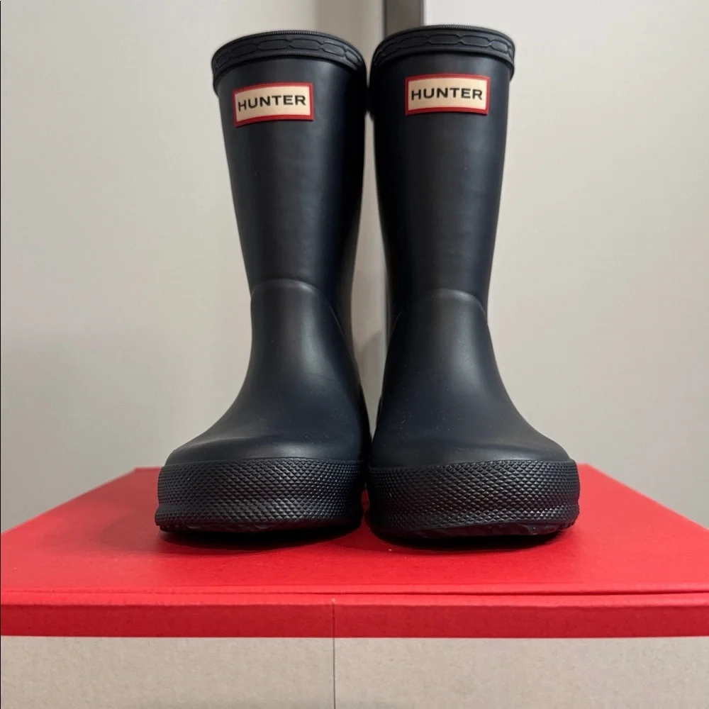 Hunter Kids Toddler Navy First Classic Boots Size 9 Boys/10 Girls New NIB